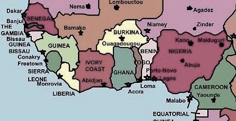 Map of West Africa